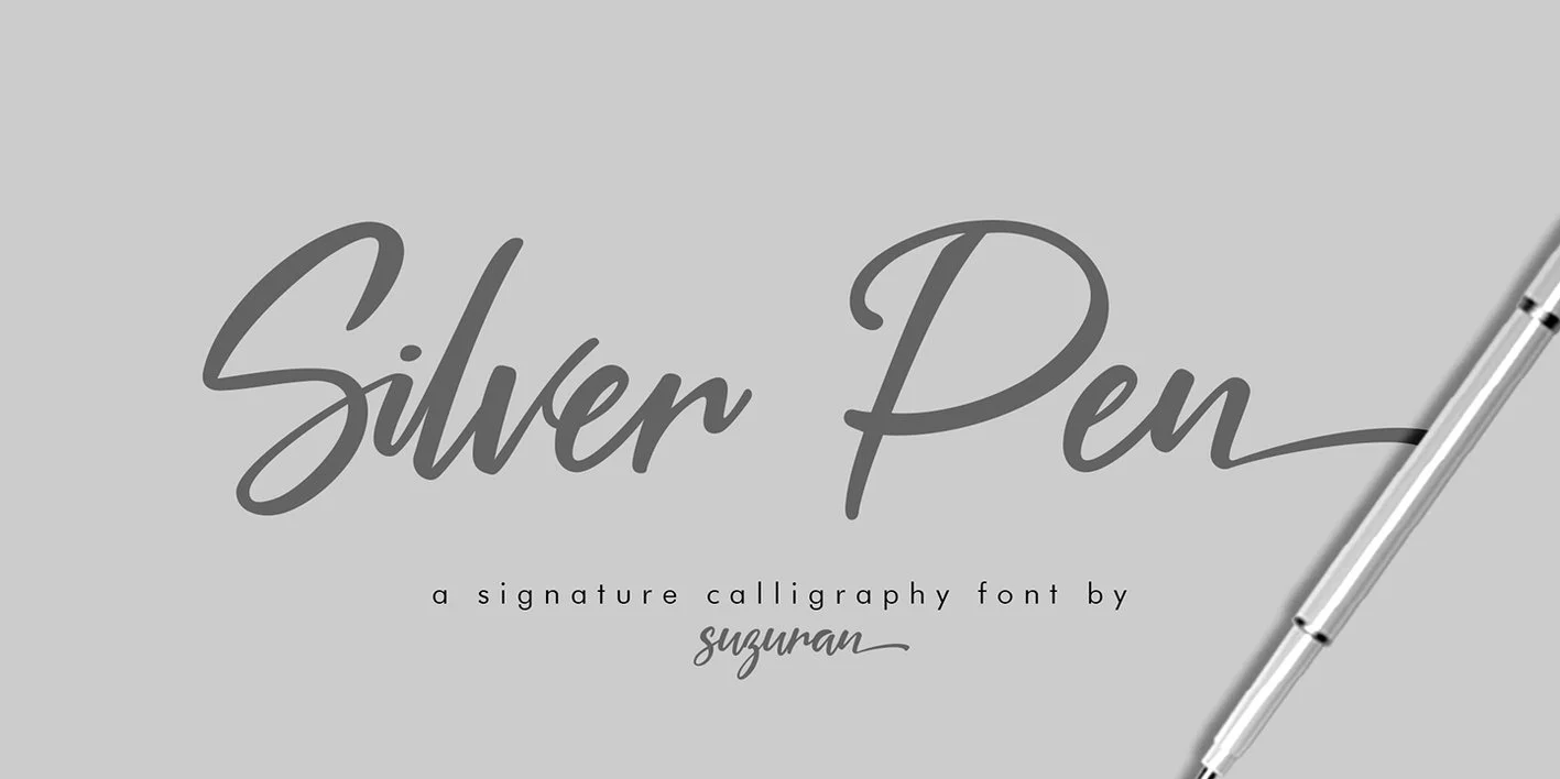 Silver Pen Font Free Download Free Download