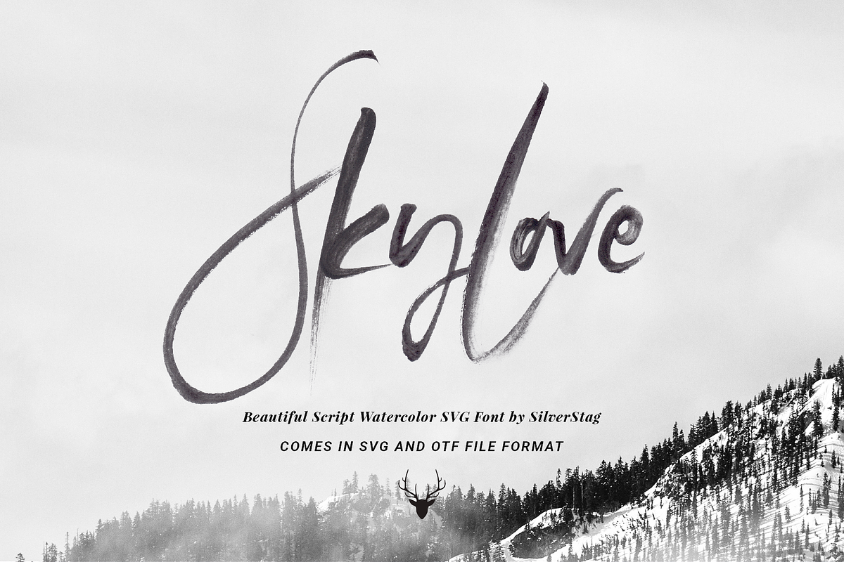 SkyLove SVG Watercolor Font Free Download Free Download SkyLove SVG Watercolor Font Free Download Free Download