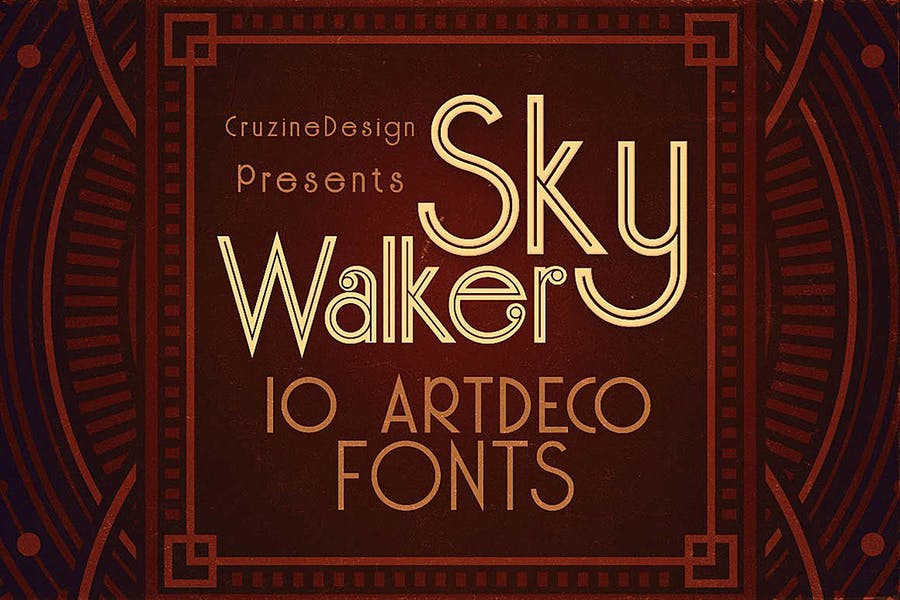 Skywalker - ArtDeco Typeface Font Free Download Skywalker - ArtDeco Typeface Font Free Download