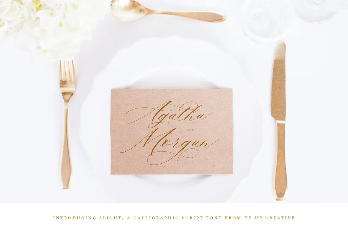 Slight, A Calligraphy Free Font Font