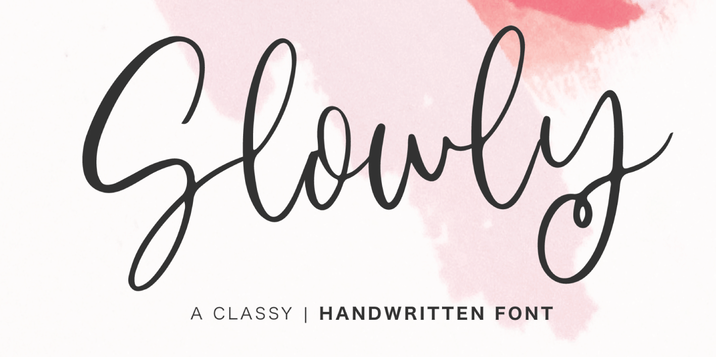Slowly Font Free Download Slowly Font Free Download