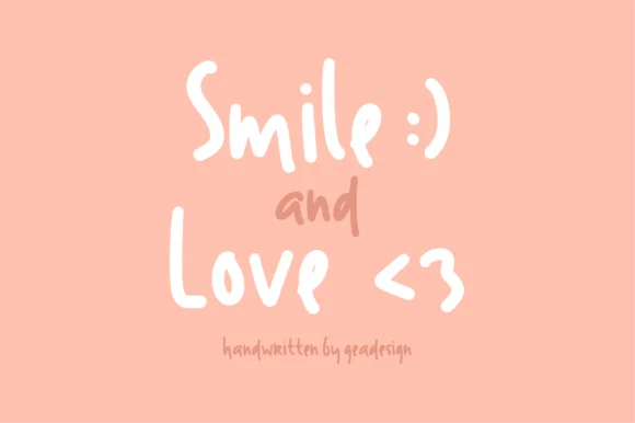 Smile And Love Font Free Download