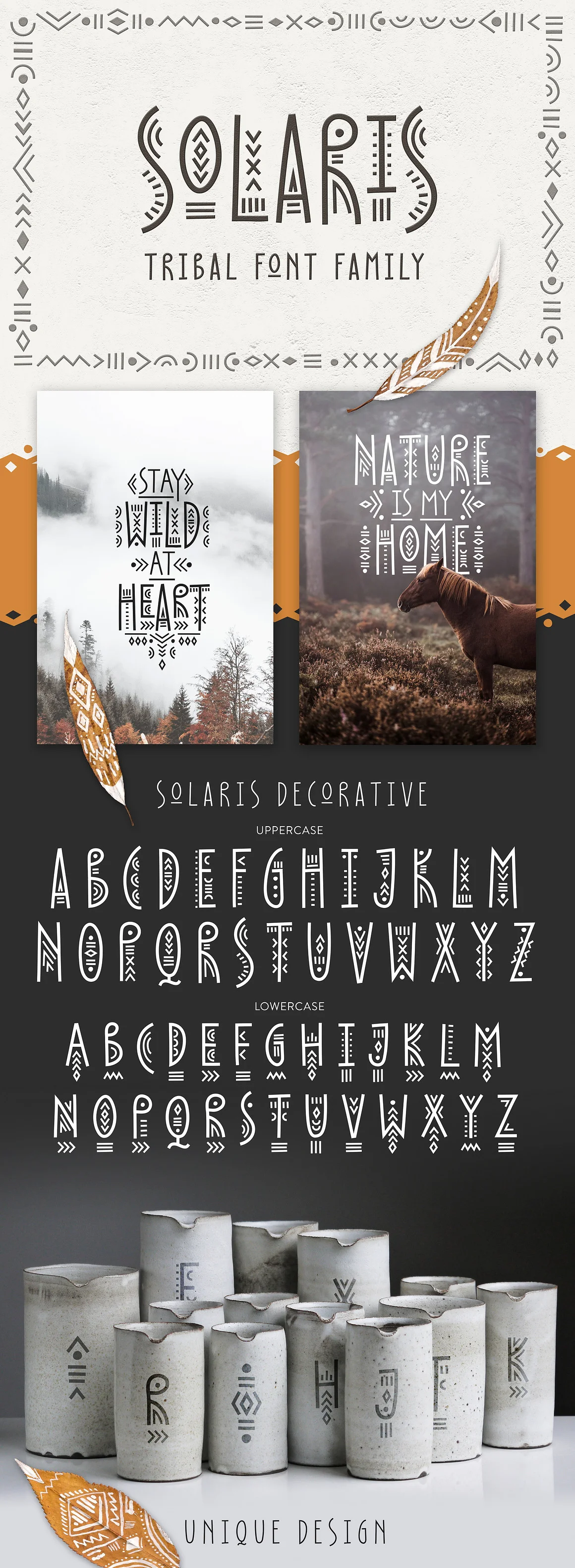 Solaris - Tribal Font Family