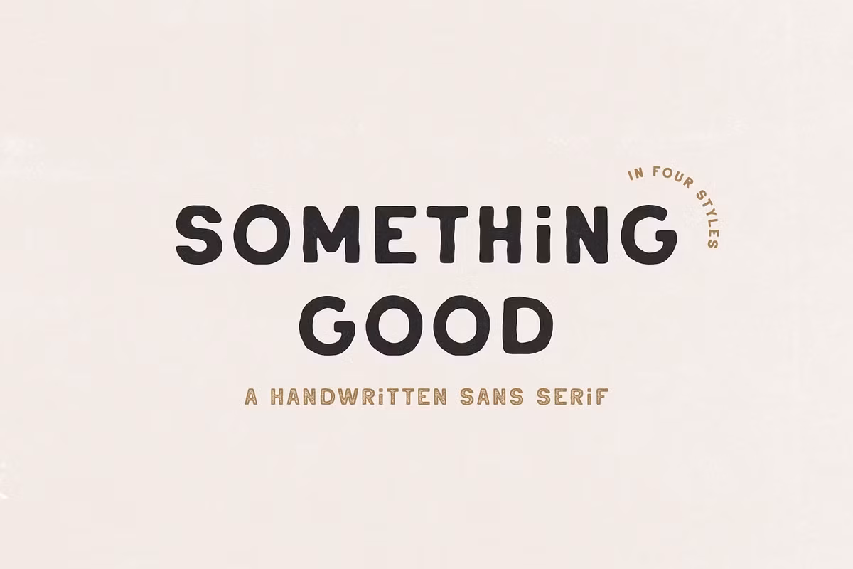 Something Good - Handwritten Sans Free Download Free Download