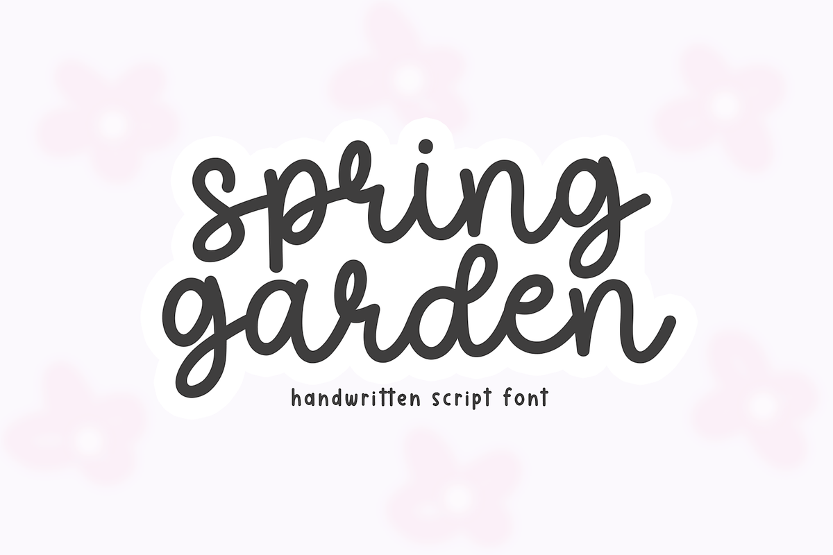 Spring Garden | Cute Script Font Free Download Free Download Spring Garden | Cute Script Font Free Download Free Download