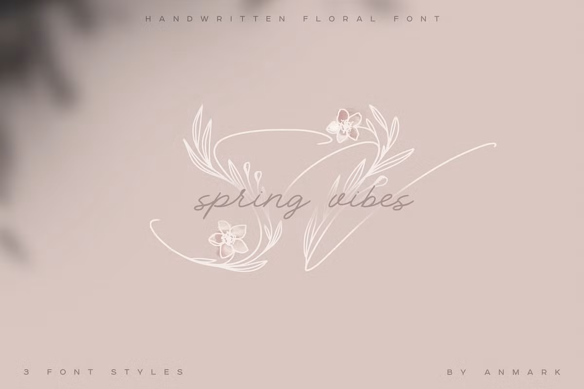 Spring Vibes. Floral Font + Frames Free Download Free Download Spring Vibes. Floral Font + Frames Free Download Free Download