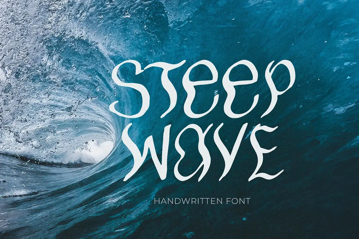Steep wave handwritting quirky font Free Download Free Download Steep wave handwritting quirky font Free Download Free Download