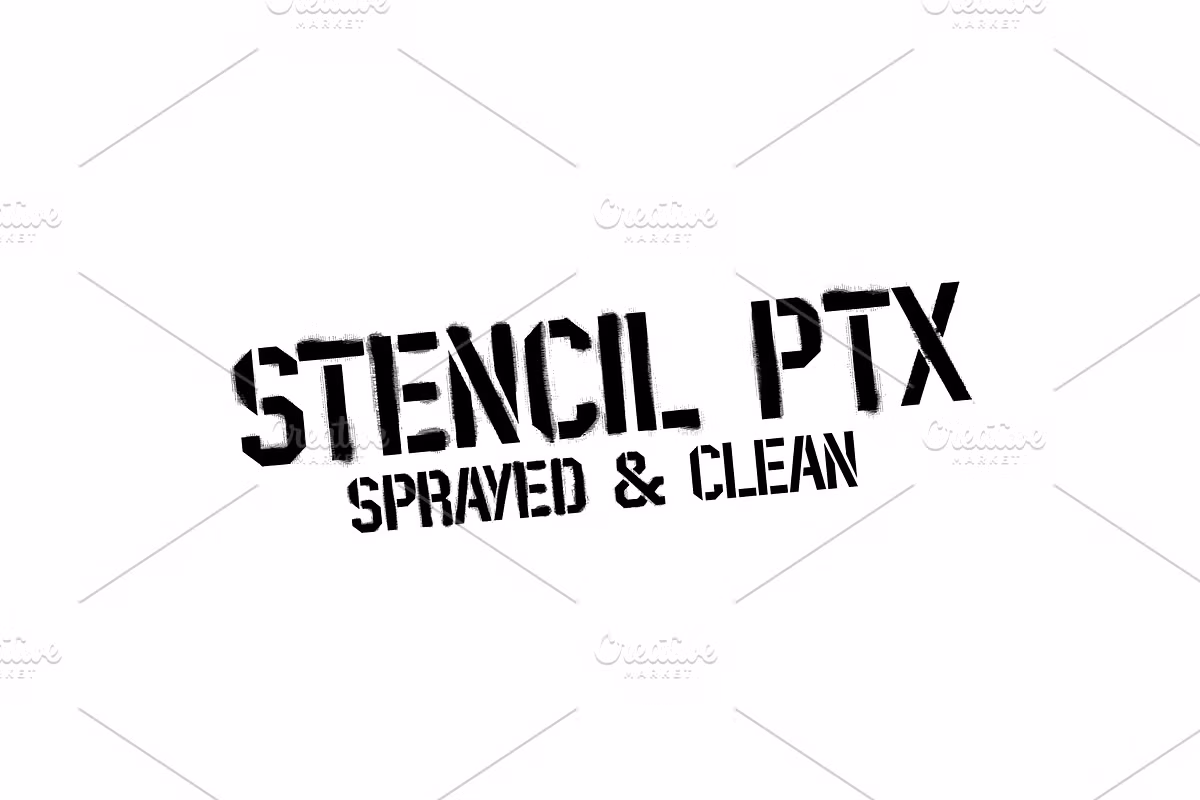 Stencil PTx font family Free Download Free Download Stencil PTx font family Free Download Free Download
