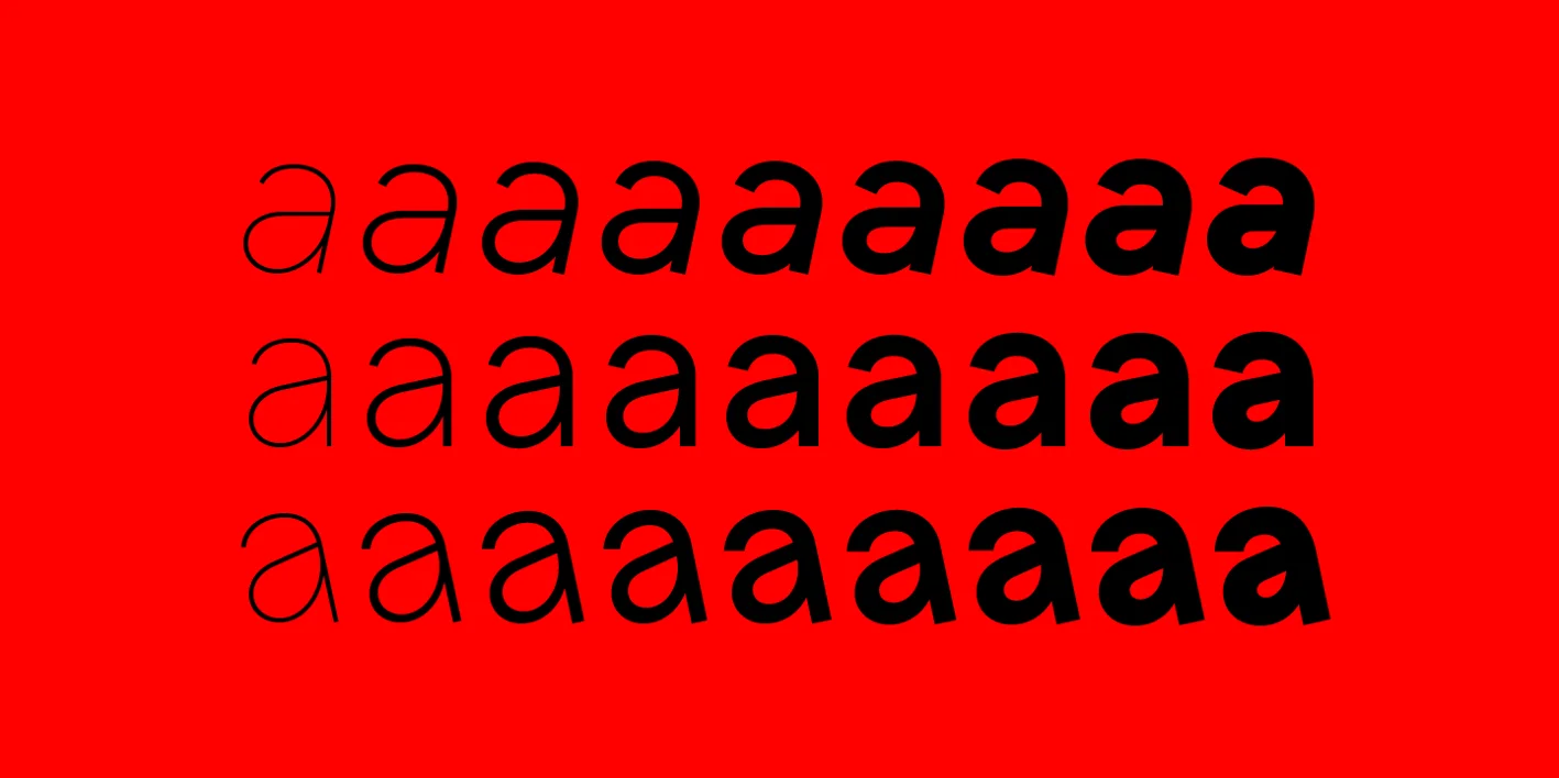 strokeWeight Font