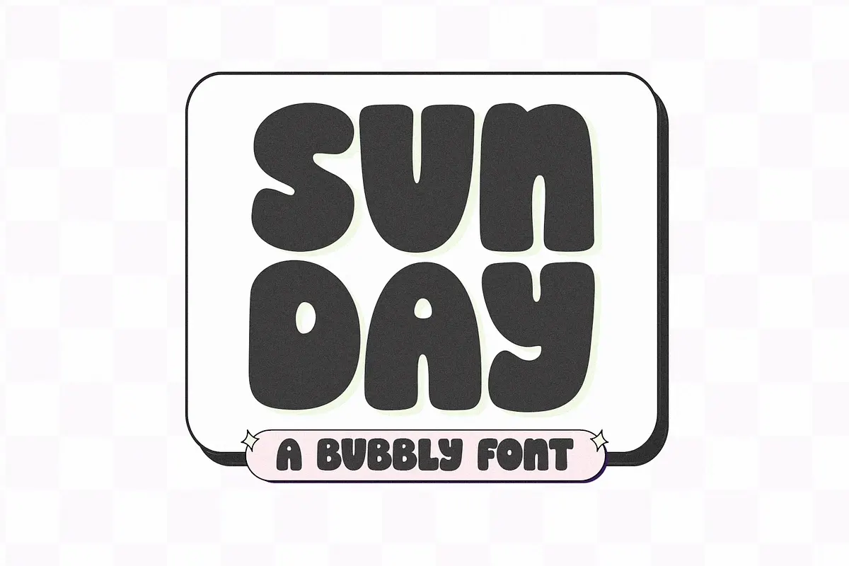 Sunday | Bubbly Font Free Download Free Download Sunday | Bubbly Font Free Download Free Download