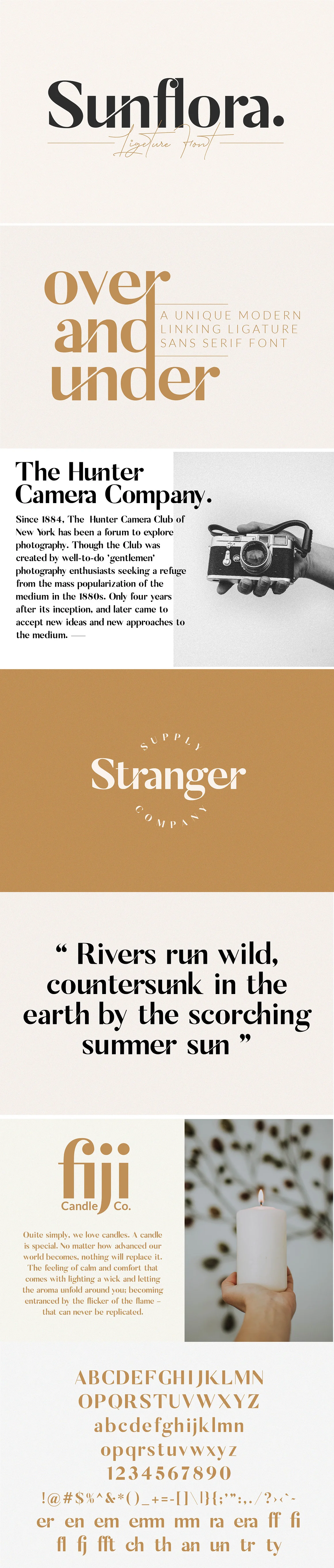 Sunflora - Unique Ligature Font