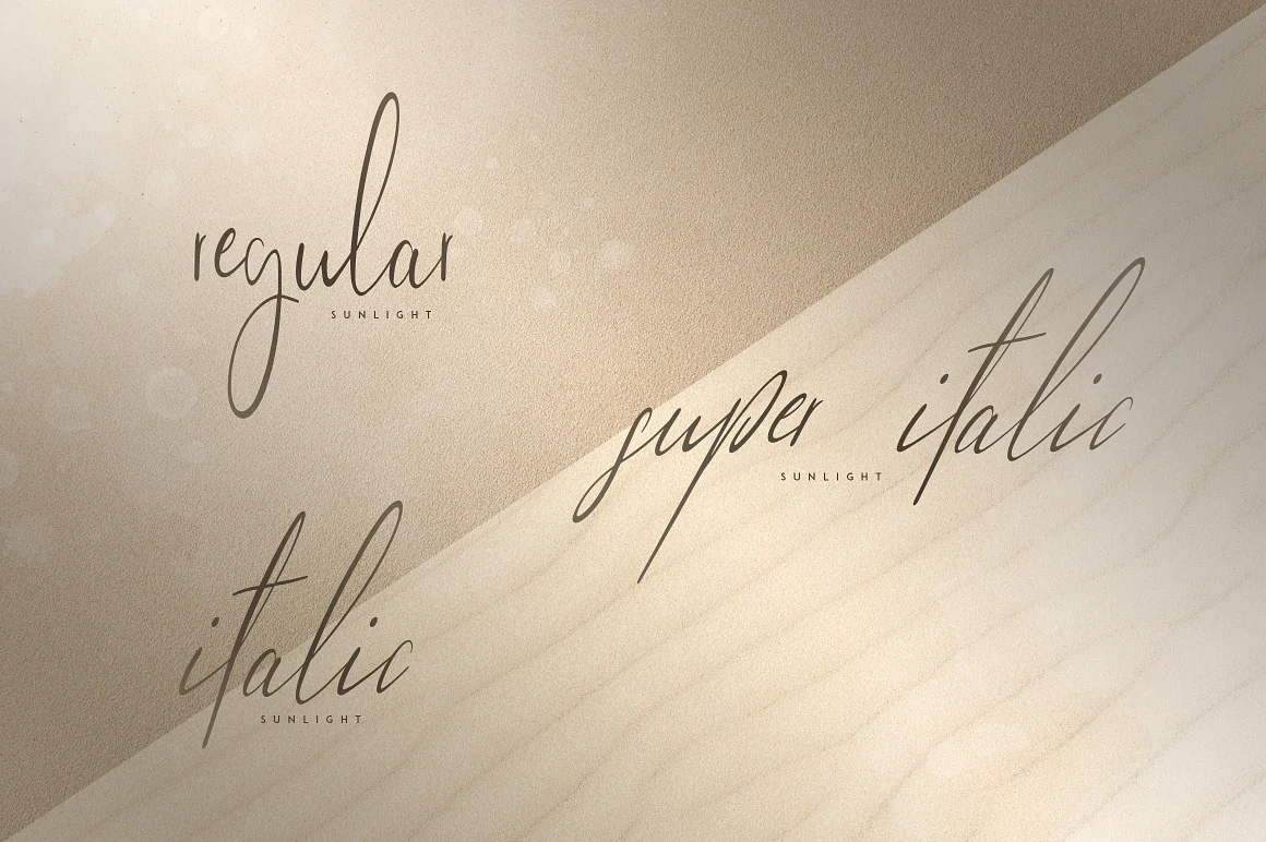 Sunlight - Signature Typeface
