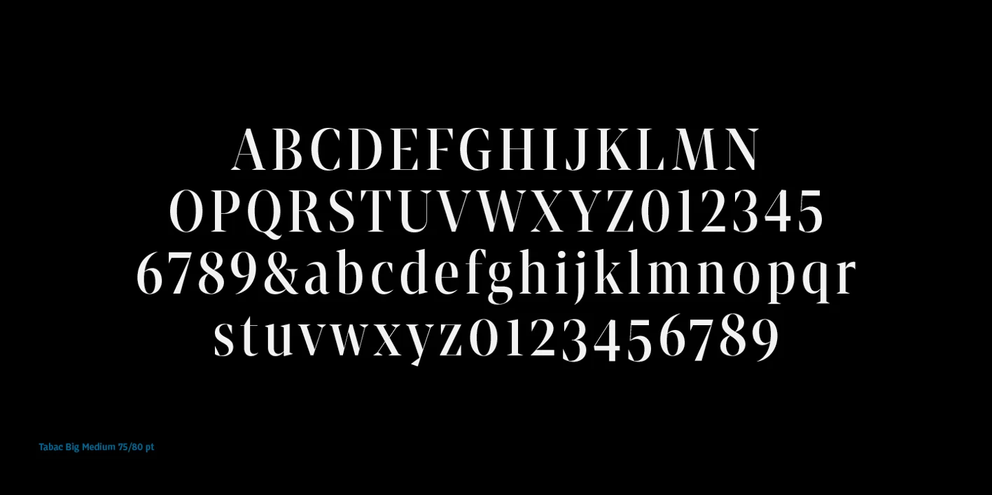 Tabac Big Font