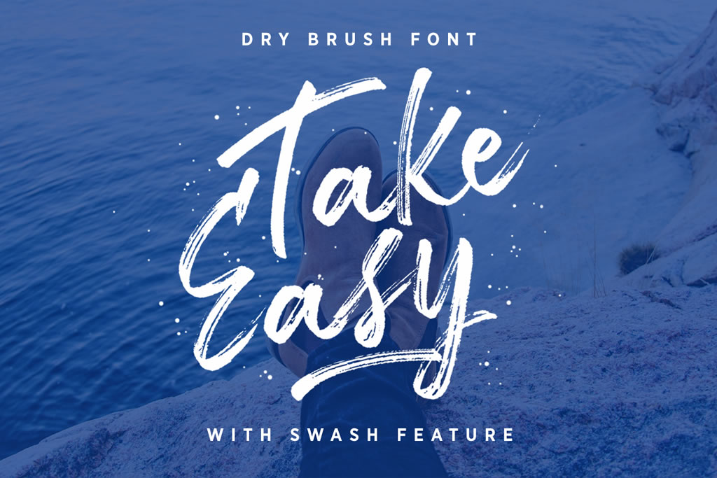 TakeEasy Brush Font Free Download TakeEasy Brush Font Free Download