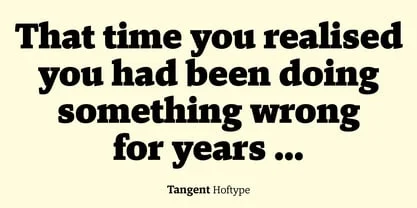 Tangent Font