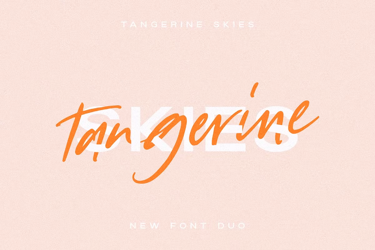 Tangerine Skies Font Duo Free Download Free Download