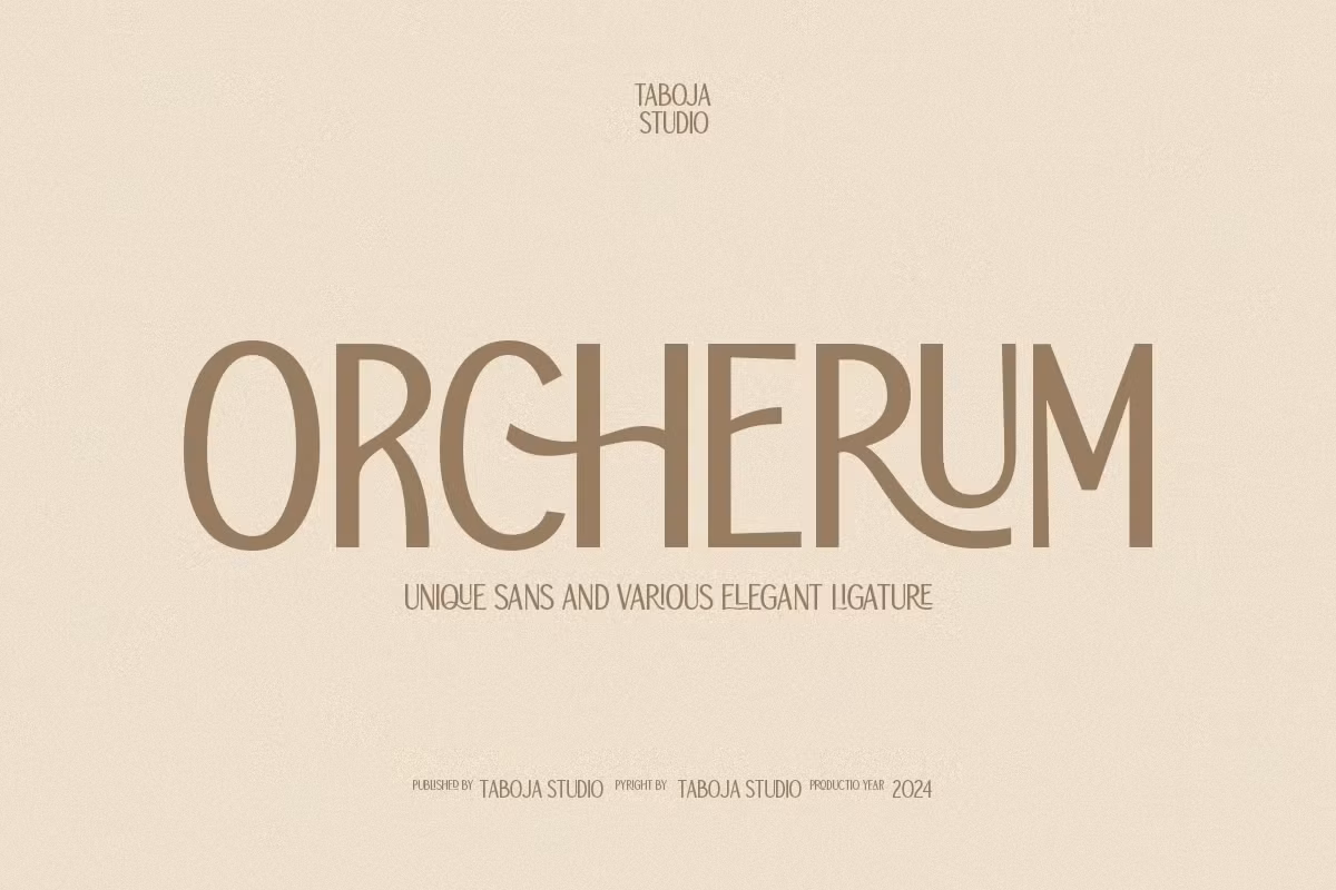 TBJ Orcherum | Unique Ligatures Free Download Free Download
