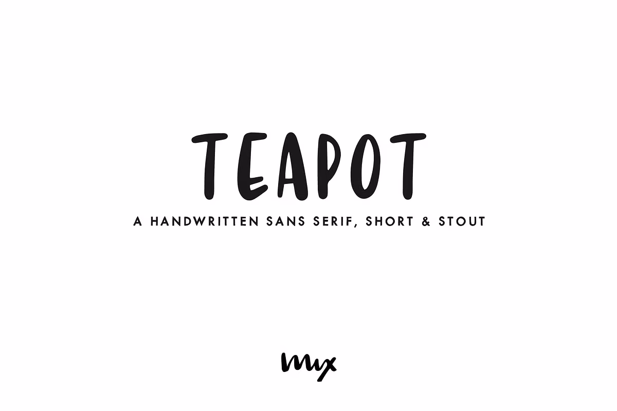 Teapot — A Handwritten Sans Serif Free Download Free Download