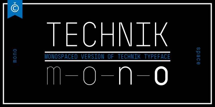Technik Mono Font Free Download