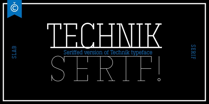Technik Serif Font Free Download Technik Serif Font Free Download