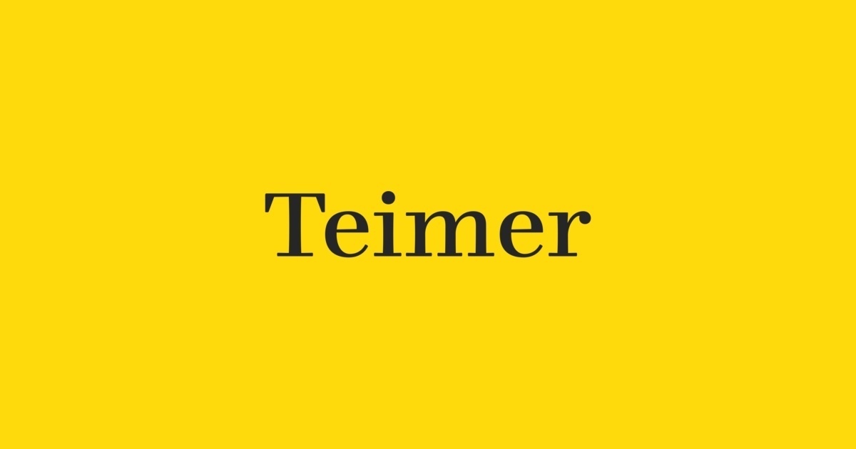 Teimer Font Free Download Teimer Font Free Download