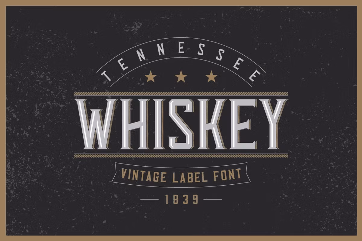 Tennessee Whiskey label font Free Download Free Download Tennessee Whiskey label font Free Download Free Download
