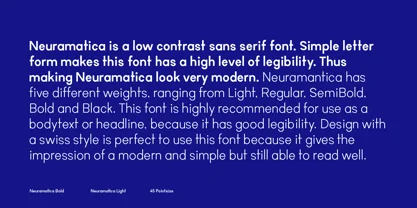 TG Neuramatica Font