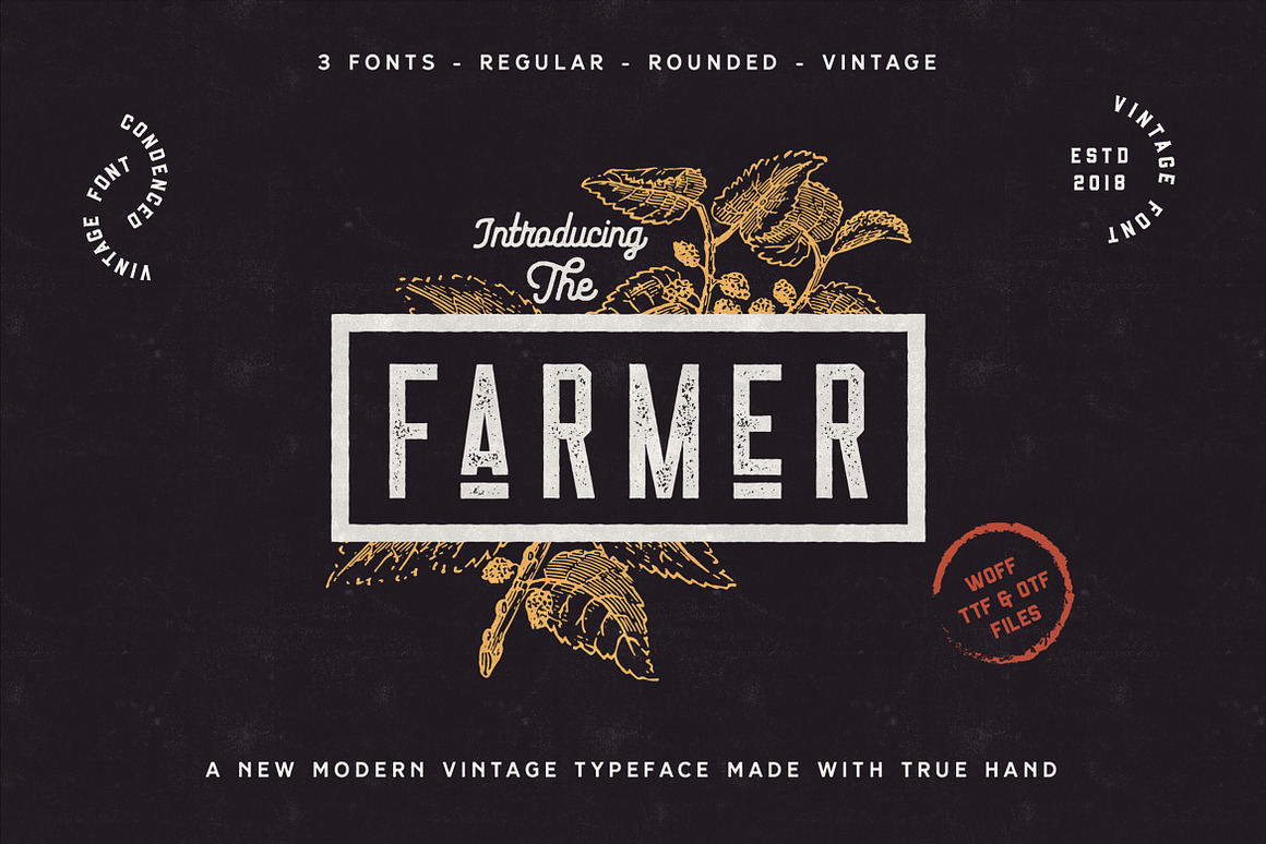 The Farmer Font - Condensed Typeface Free Download The Farmer Font - Condensed Typeface Free Download