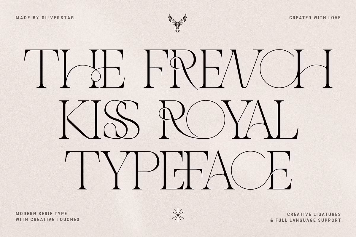 THE FRENCH KISS ROYAL TYPEFACE Free Download Free Download
