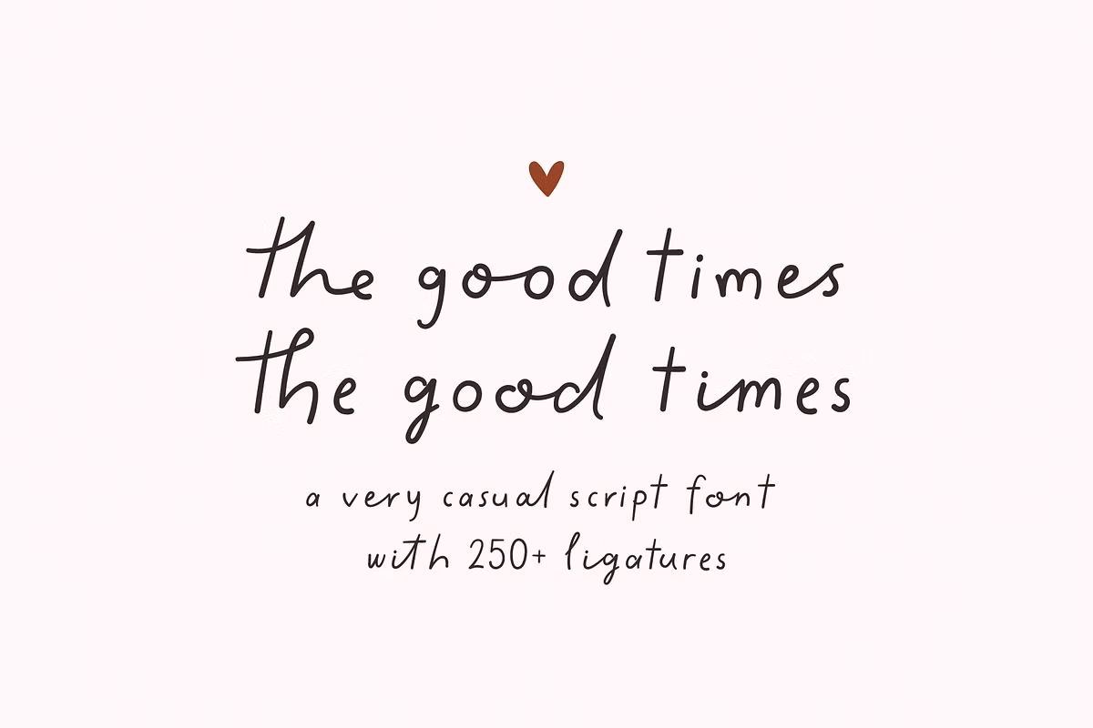 The Good Times ligature script font Free Download Free Download The Good Times ligature script font Free Download Free Download