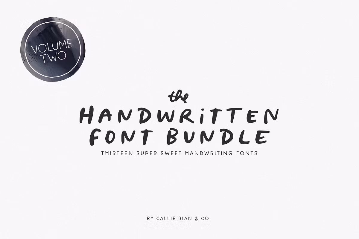 The Handwritten Font Bundle Vol. 2 Free Download Free Download The Handwritten Font Bundle Vol. 2 Free Download Free Download