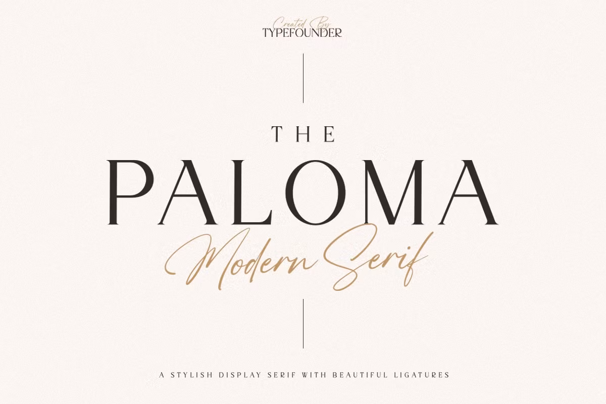 The Paloma - Modern Serif Font Free Download Free Download