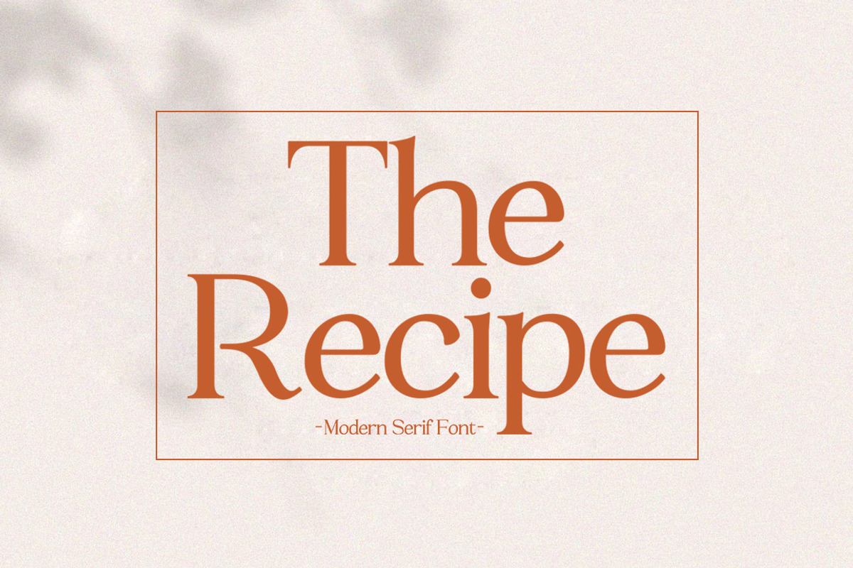 The Recipe - Luxury Serif Font Free Download Free Download The Recipe - Luxury Serif Font Free Download Free Download