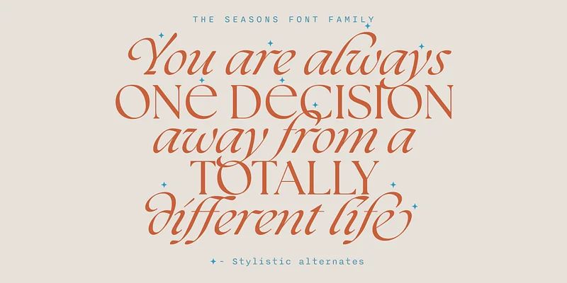 The Seasons Font