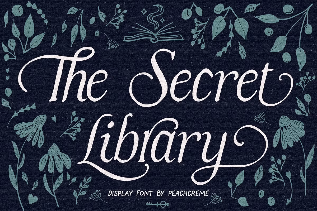 The Secret Library // Vintage Italic Free Download Free Download