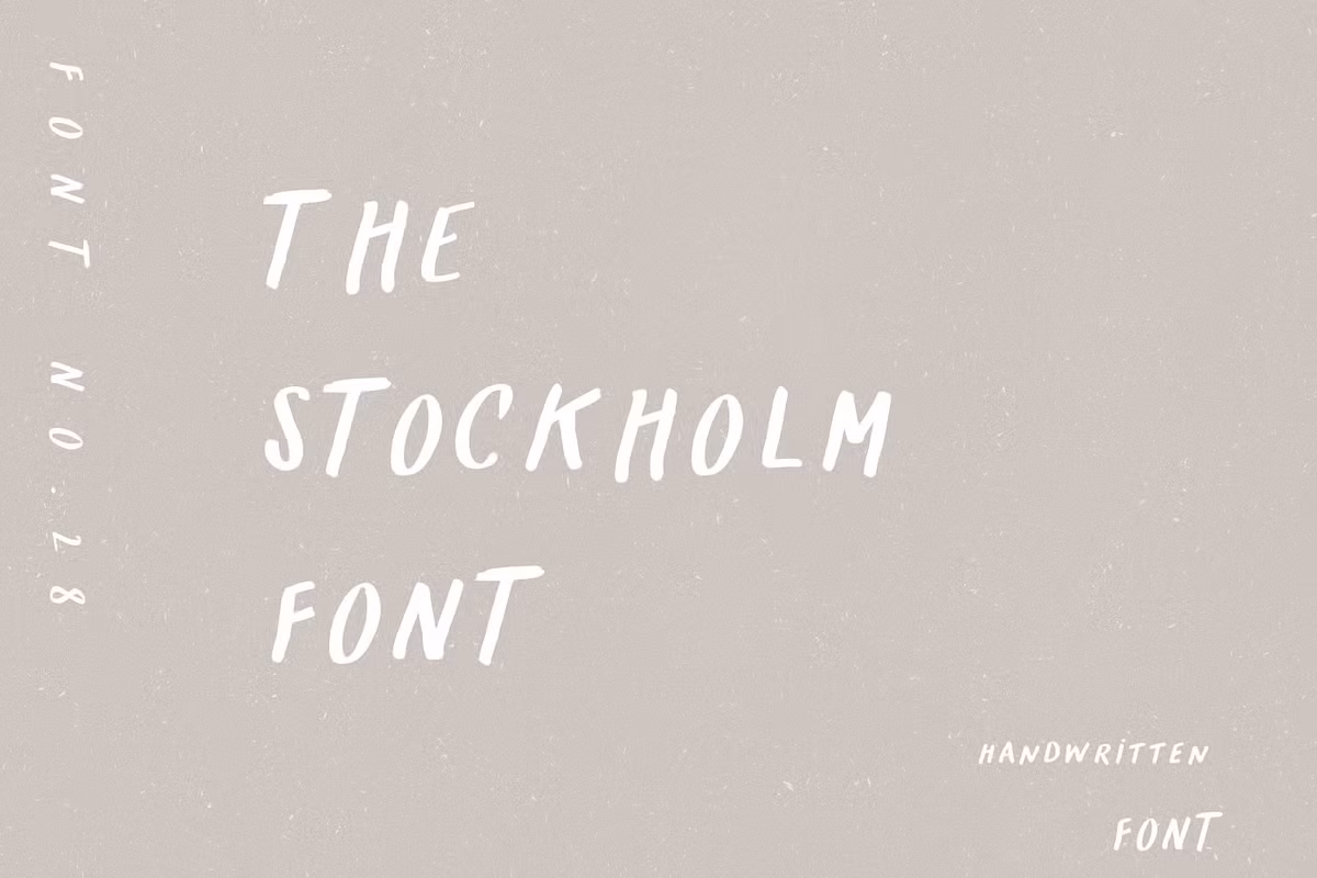 THE STOCKHOLM FONT / handwritten Free Download Free Download THE STOCKHOLM FONT / handwritten Free Download Free Download