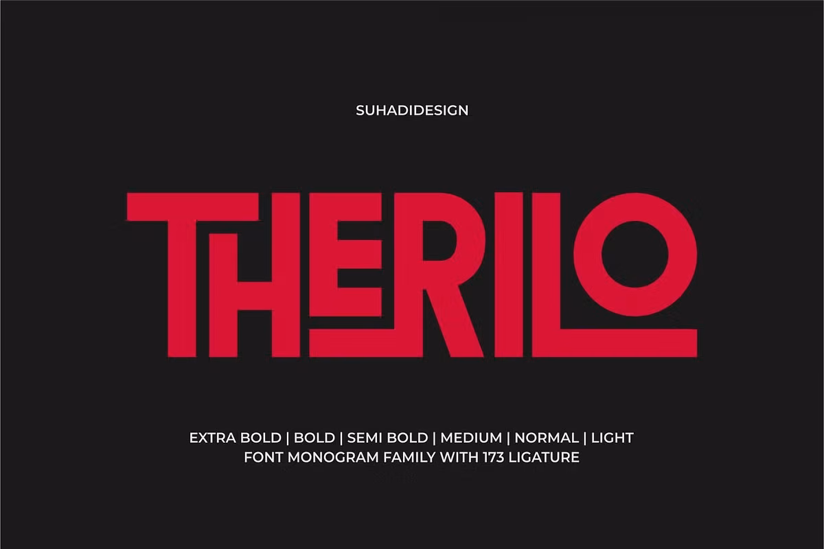 Therilo - Sans Serif Monogram Font Free Download Free Download Therilo - Sans Serif Monogram Font Free Download Free Download