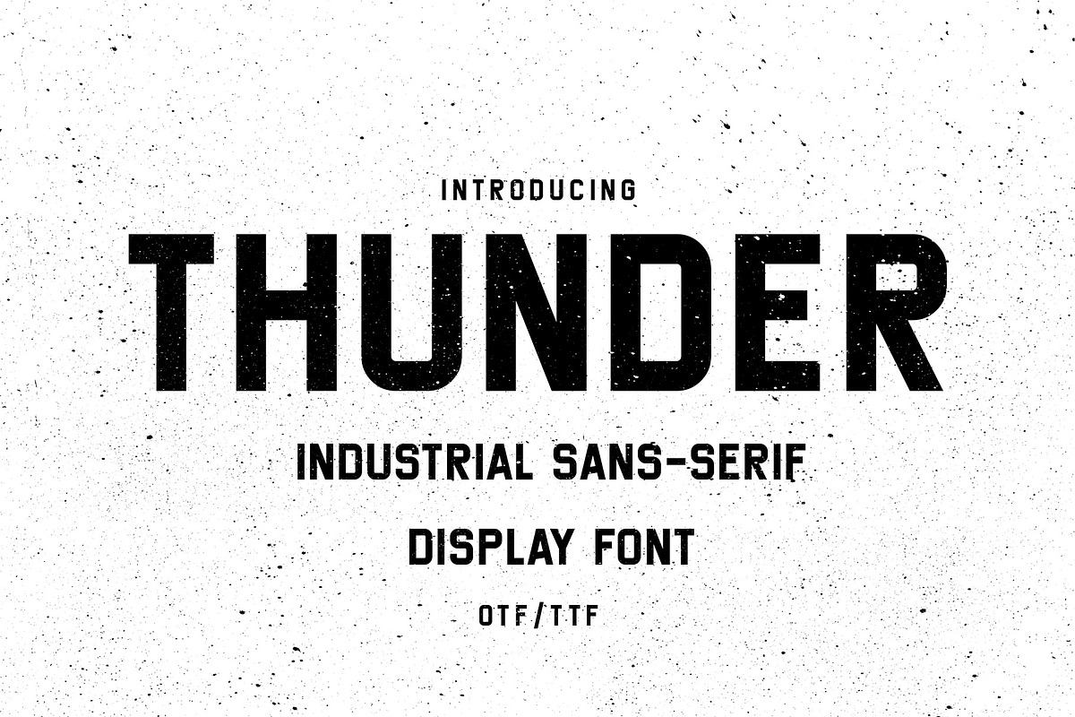 Thunder - Industrial Typeface Free Download Free Download Thunder - Industrial Typeface Free Download Free Download