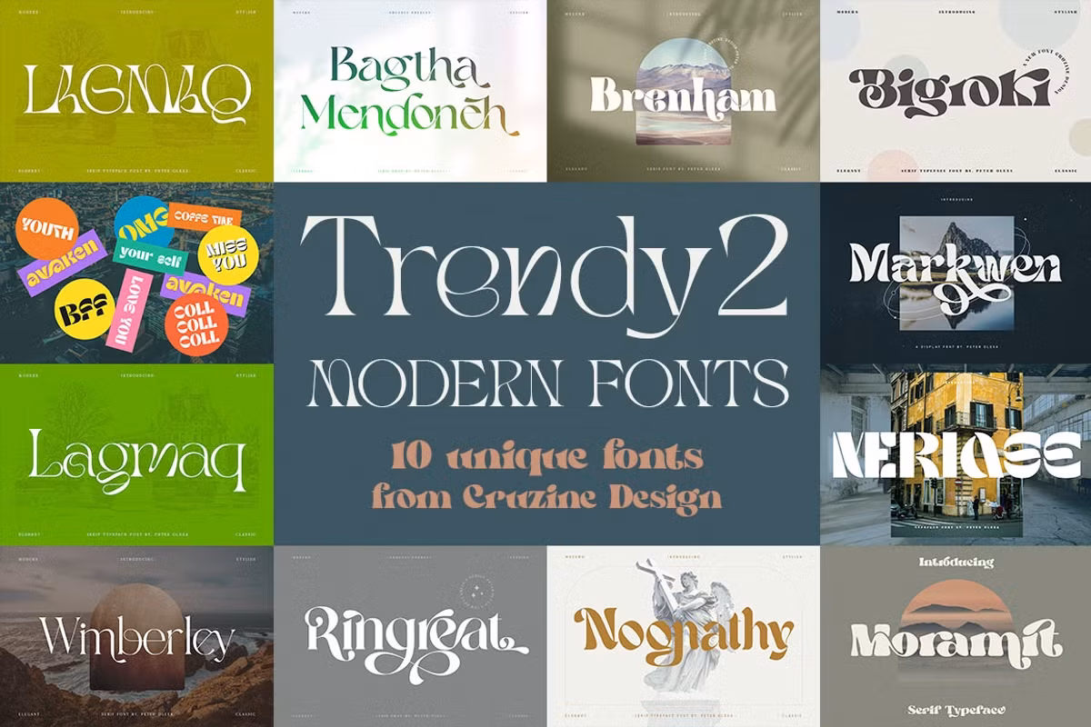 Trendy & Modern Fonts 2 - 10 Sets Free Download Free Download Trendy & Modern Fonts 2 - 10 Sets Free Download Free Download