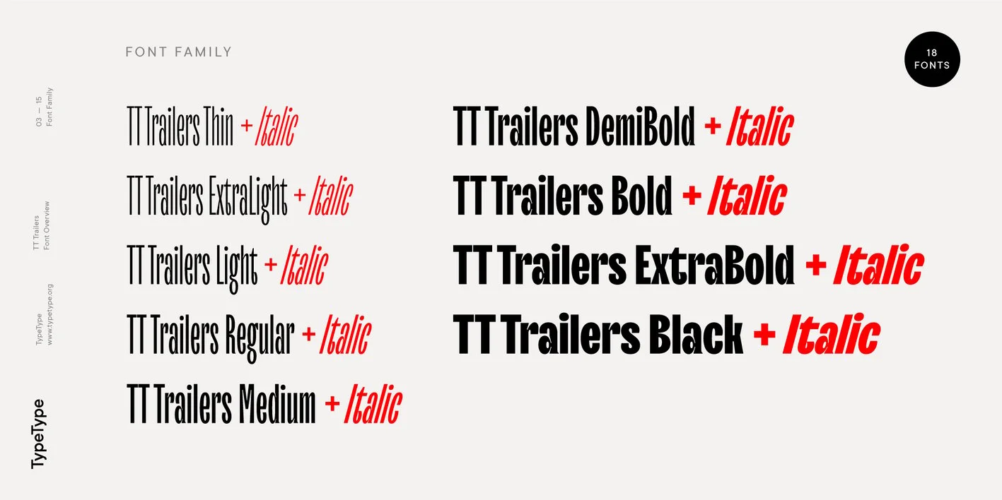 TT Trailers Font