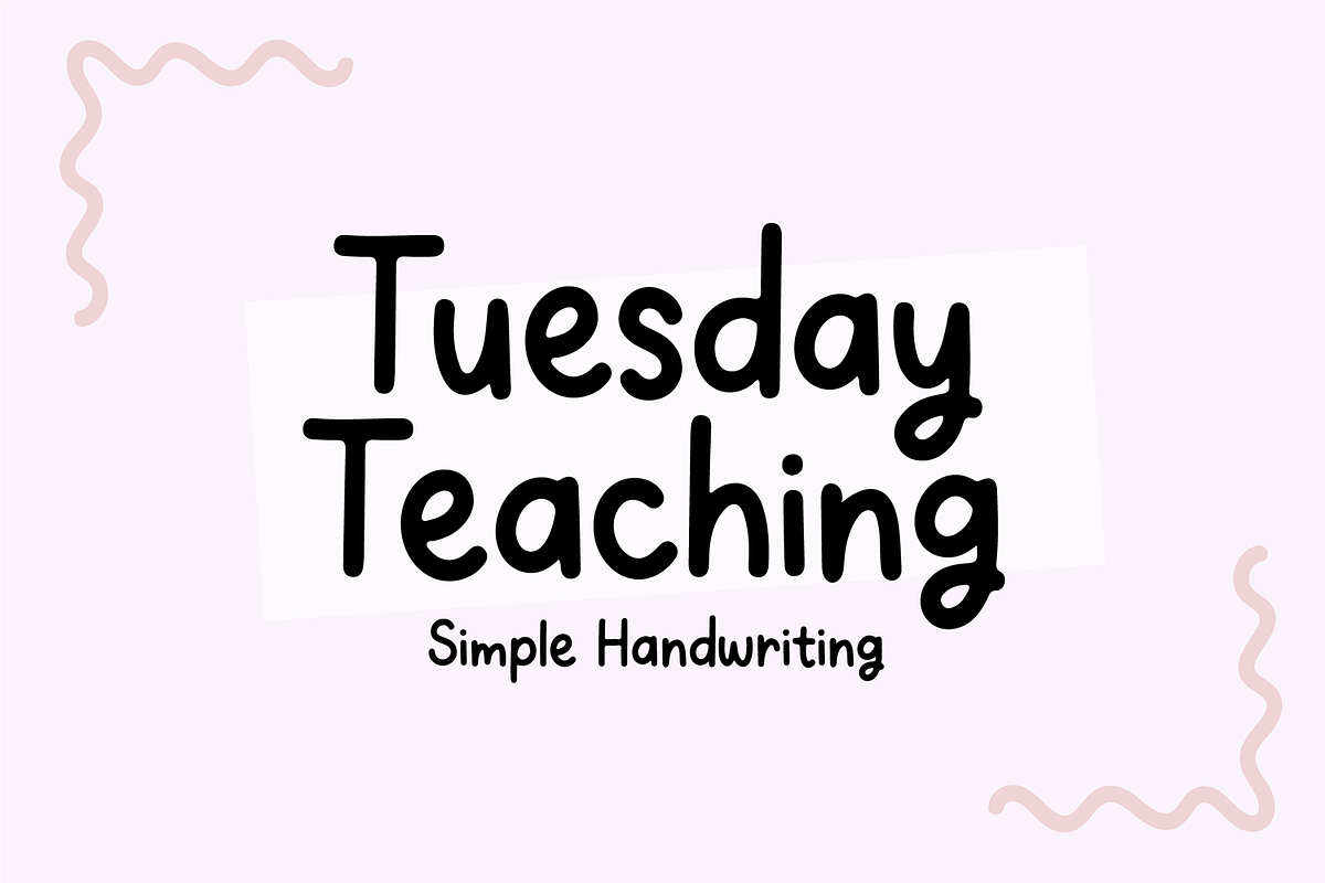 TUESDAY TEACHING Simple Handwriting Free Download Free Download TUESDAY TEACHING Simple Handwriting Free Download Free Download