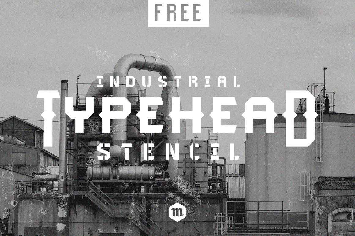 Typehead Industrial Stencil | Font Free Download Typehead Industrial Stencil | Font Free Download