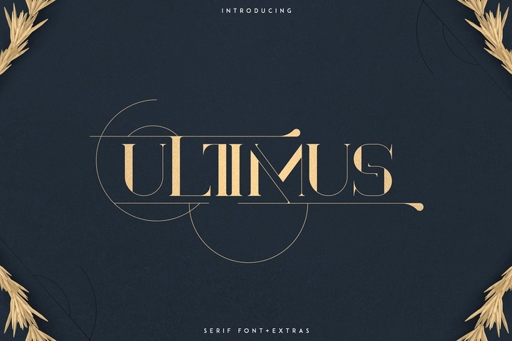 Ultimus Serif + Extras Font Free Download