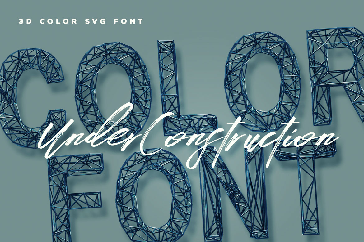 Under Construction 3D Color Font Free Download Under Construction 3D Color Font Free Download