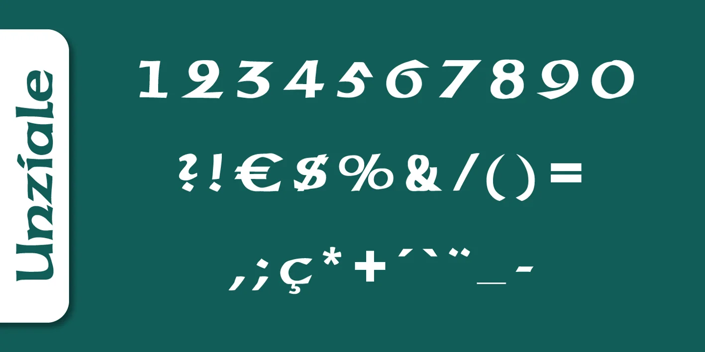 Unziale Font