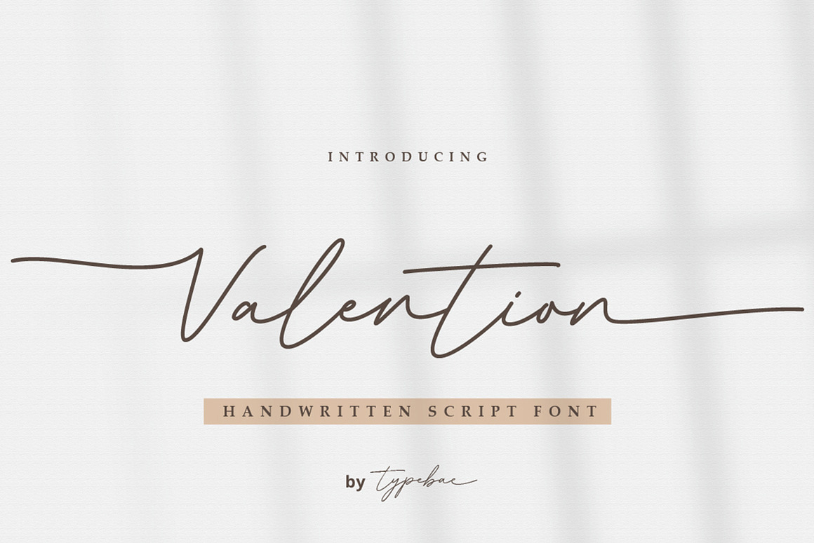 Valention - Chic Handwritten Script Font Free Download Valention - Chic Handwritten Script Font Free Download