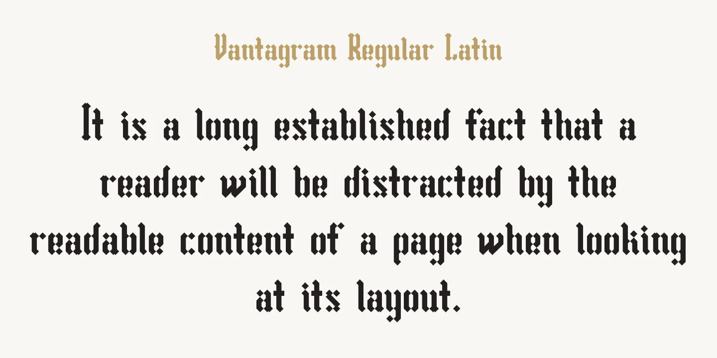 Vantagram Font