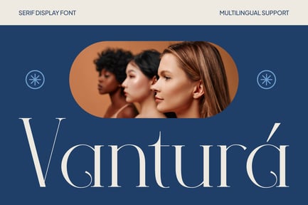 Vantura – Elegant Editorial Display Font