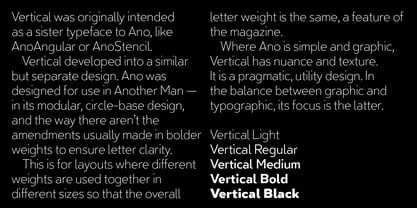 Vertical Font
