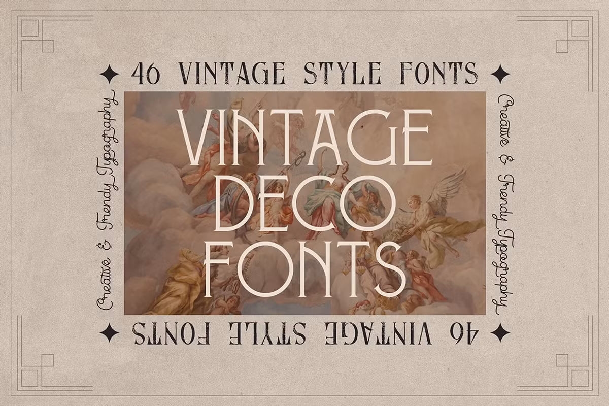 Vintage Decorative Fonts - 46 Fonts Free Download Free Download